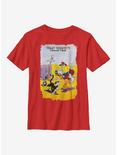 Disney Donald Duck Unlucky Duck Youth T-Shirt, RED, hi-res