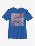 Disney Classic Cats Squared Youth T-Shirt, ROYAL, hi-res