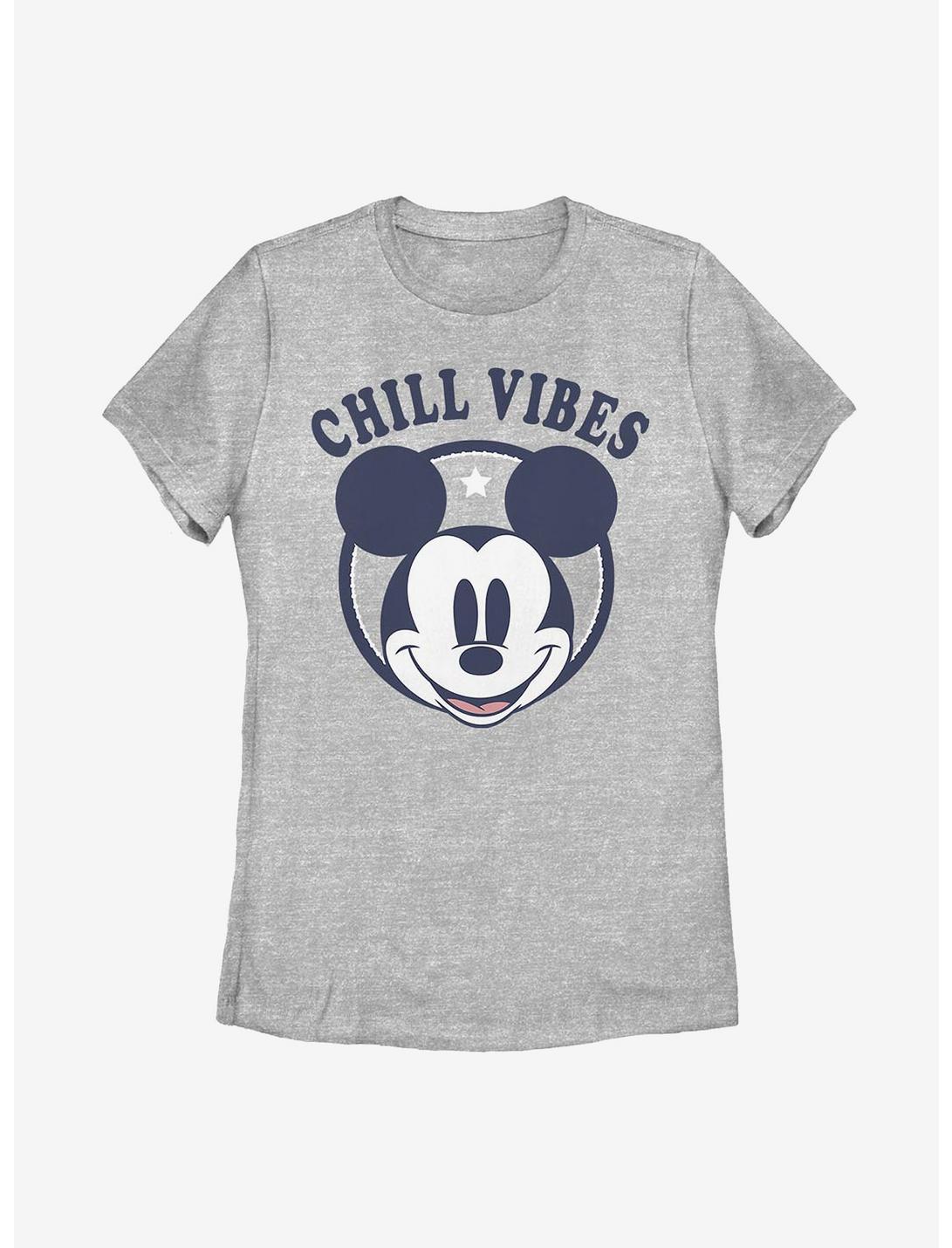 Disney Mickey Mouse Chill Vibes Womens T-Shirt, ATH HTR, hi-res