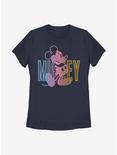 Disney Mickey Mouse Gradient Mickey Womens T-Shirt, NAVY, hi-res