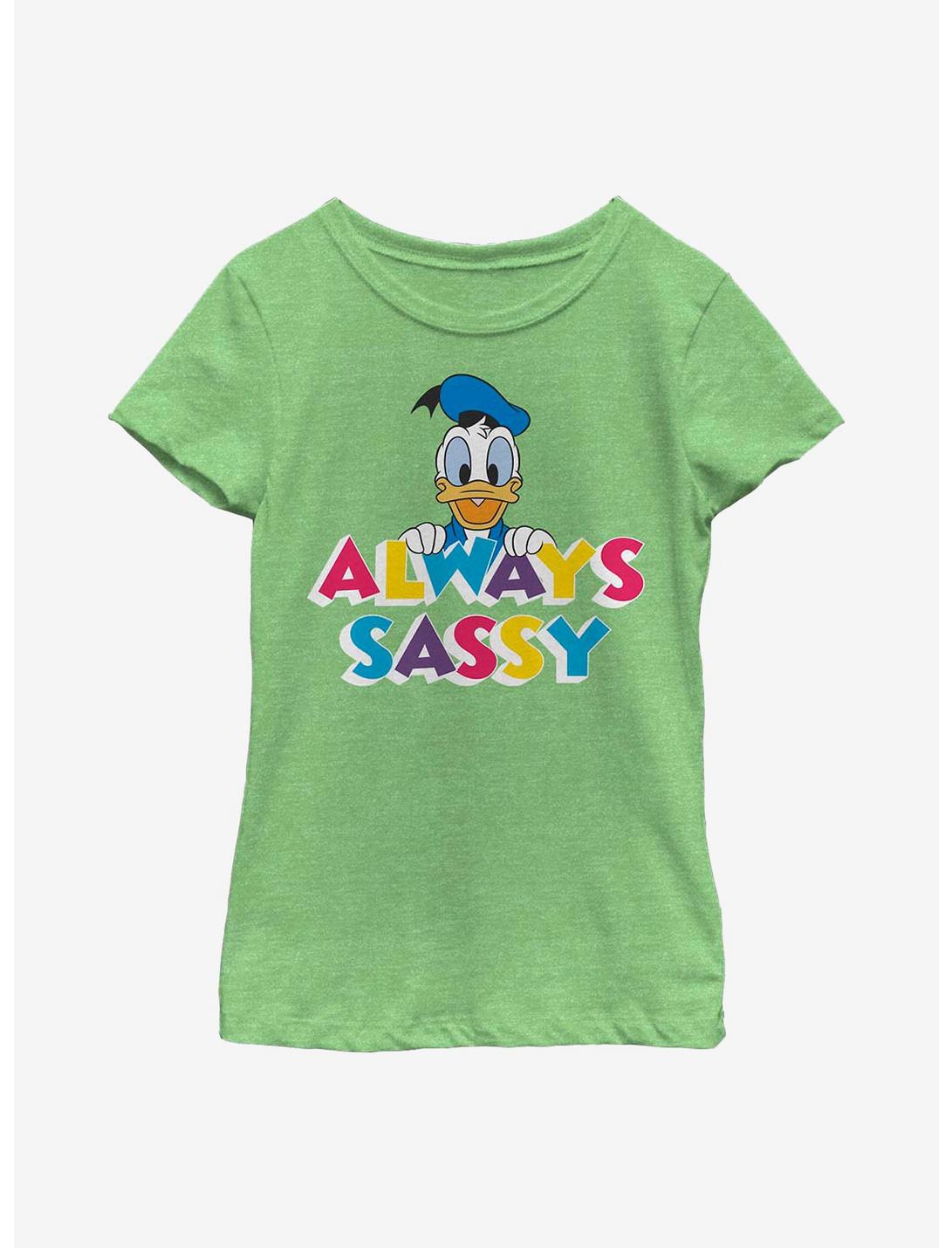 Disney Donald Duck Sassy Donald Youth Girls T-Shirt, GRN APPLE, hi-res