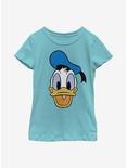 Disney Donald Duck Big Face Donald Youth Girls T-Shirt, TAHI BLUE, hi-res