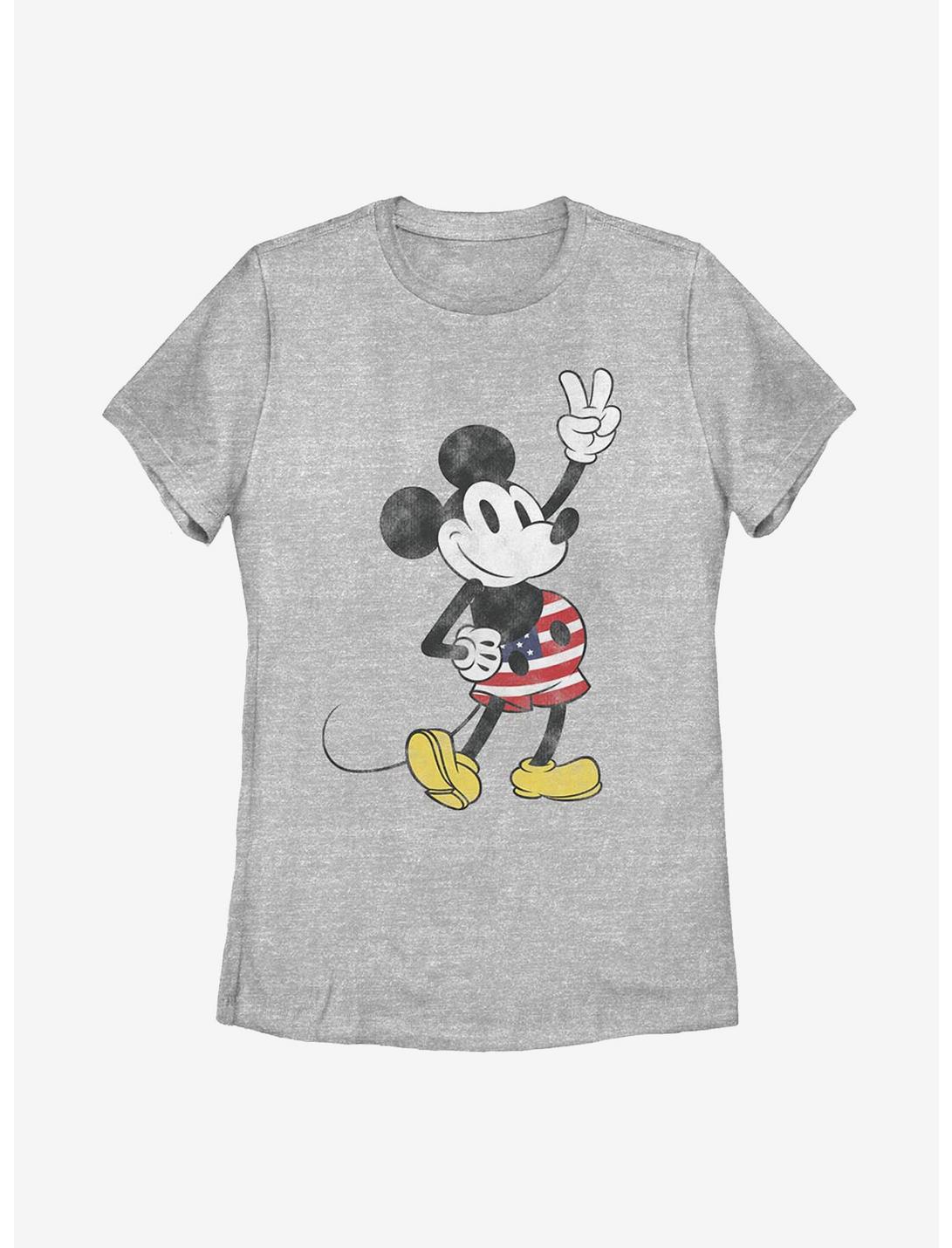 Disney Mickey Mouse American Mouse Womens T-Shirt, ATH HTR, hi-res