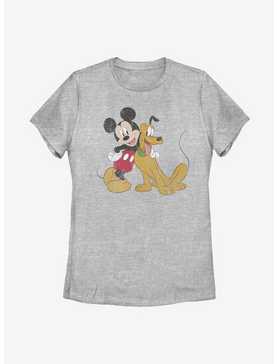 Disney Mickey Mouse And Pluto Womens T-Shirt, , hi-res