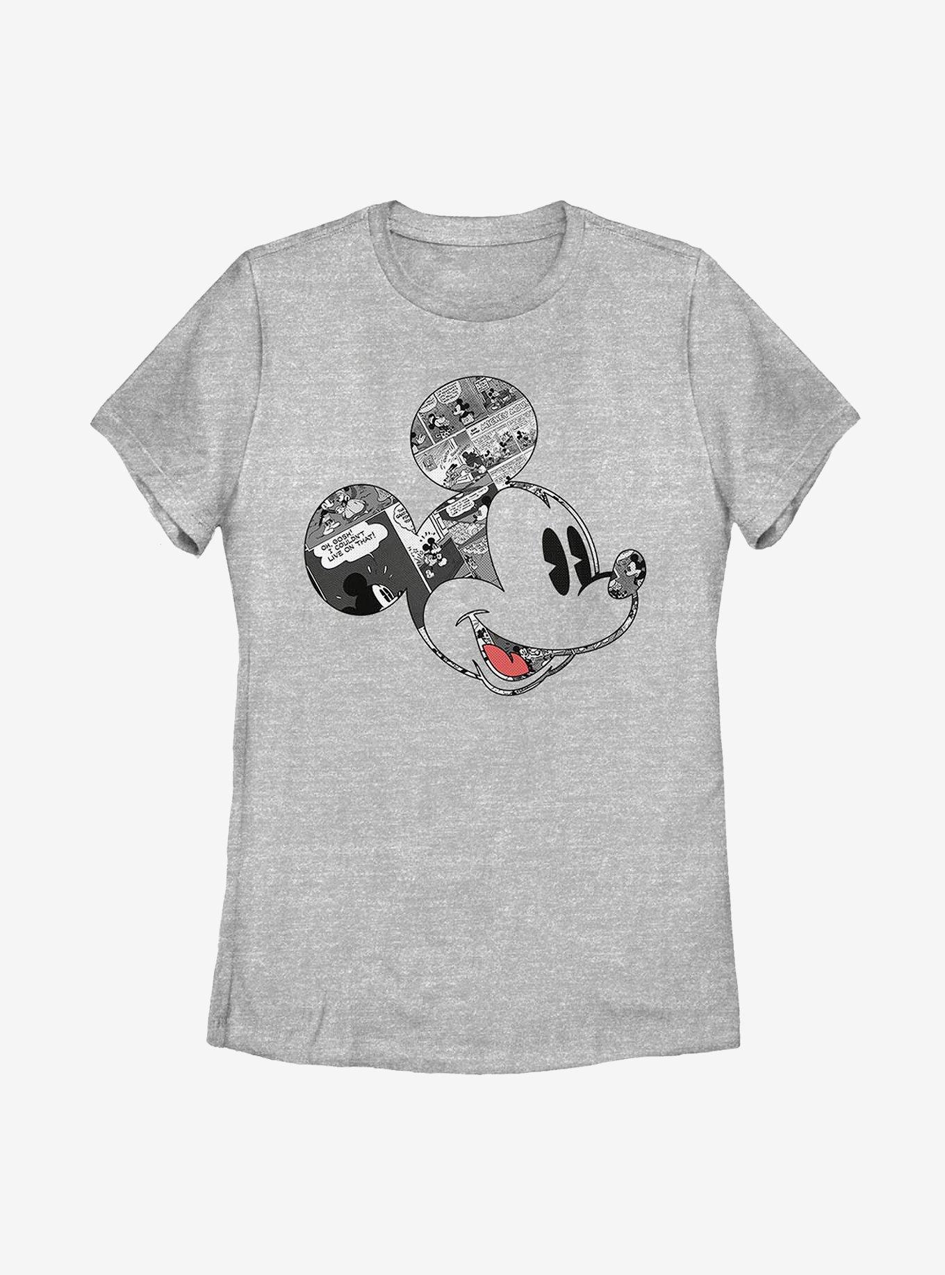 Disney Mickey Mouse Comic Mouse Womens T-Shirt, ATH HTR, hi-res