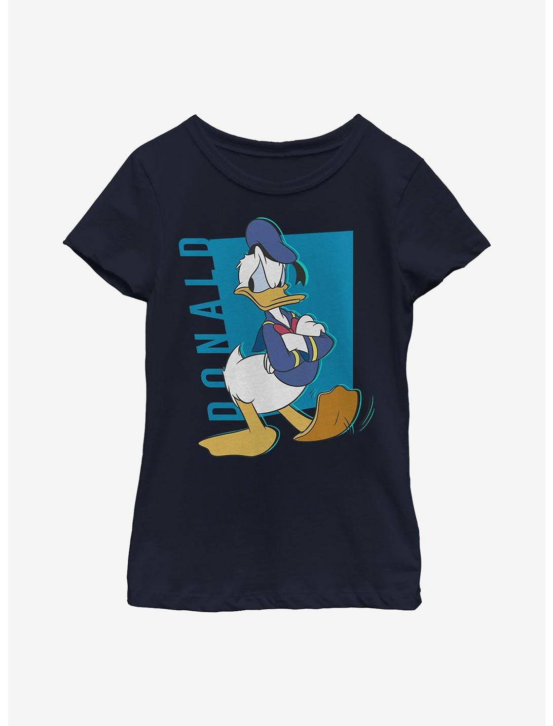 Disney Donald Duck Pop Youth Girls T-Shirt, NAVY, hi-res
