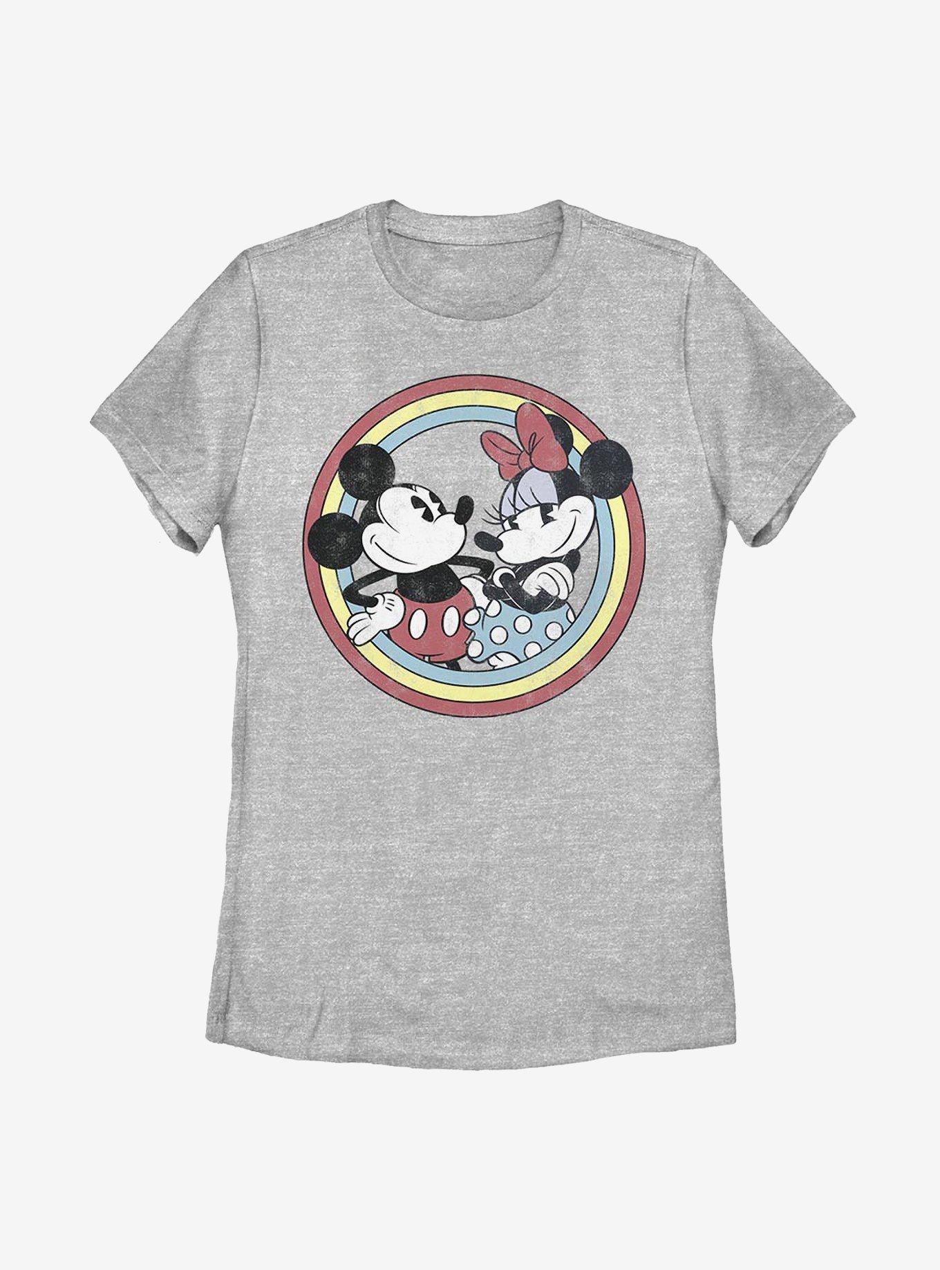 Disney Mickey Mouse Minnie Circle Womens T-Shirt, ATH HTR, hi-res