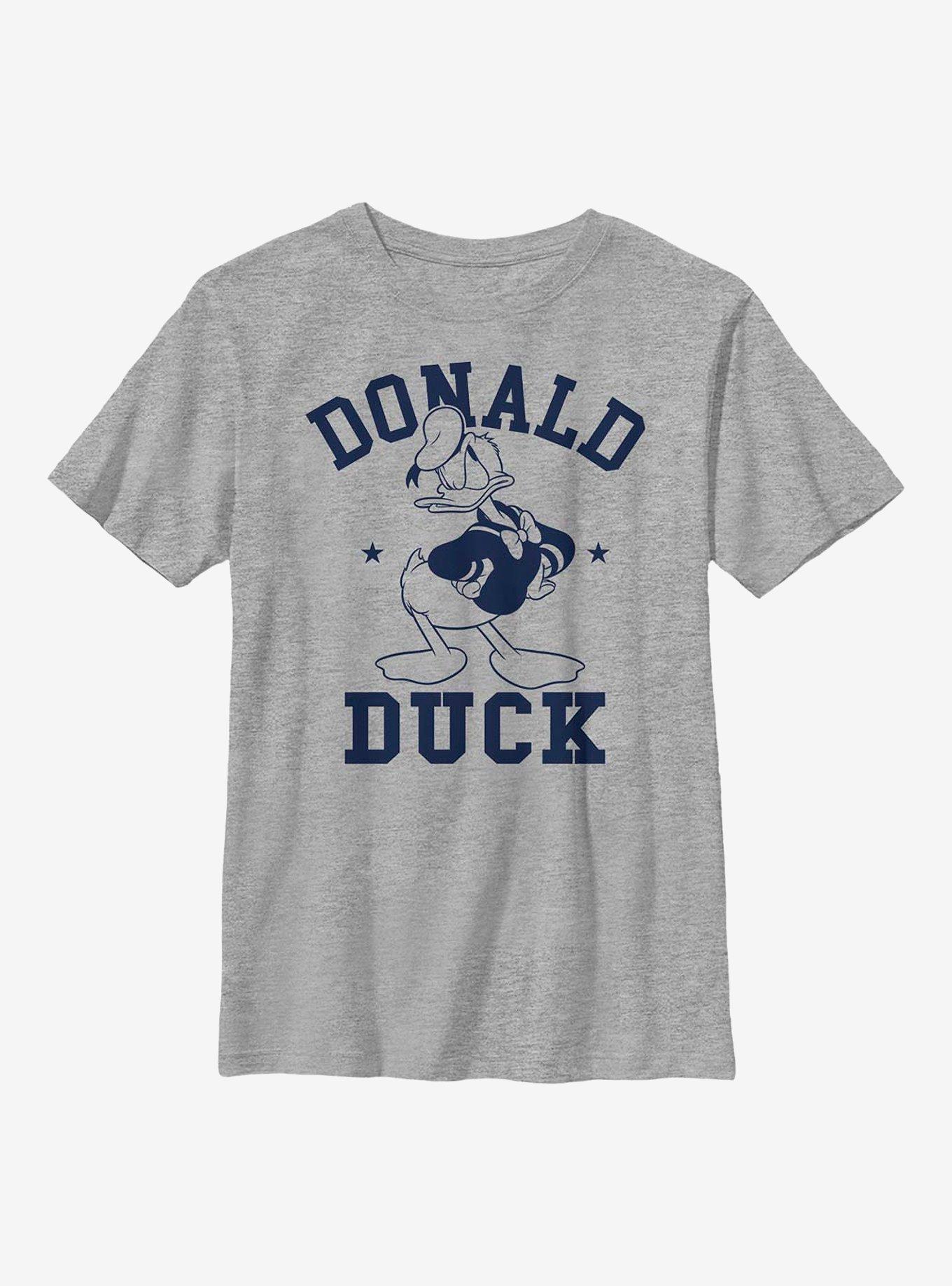 Disney Donald Duck Goes To College Youth T-Shirt, ATH HTR, hi-res