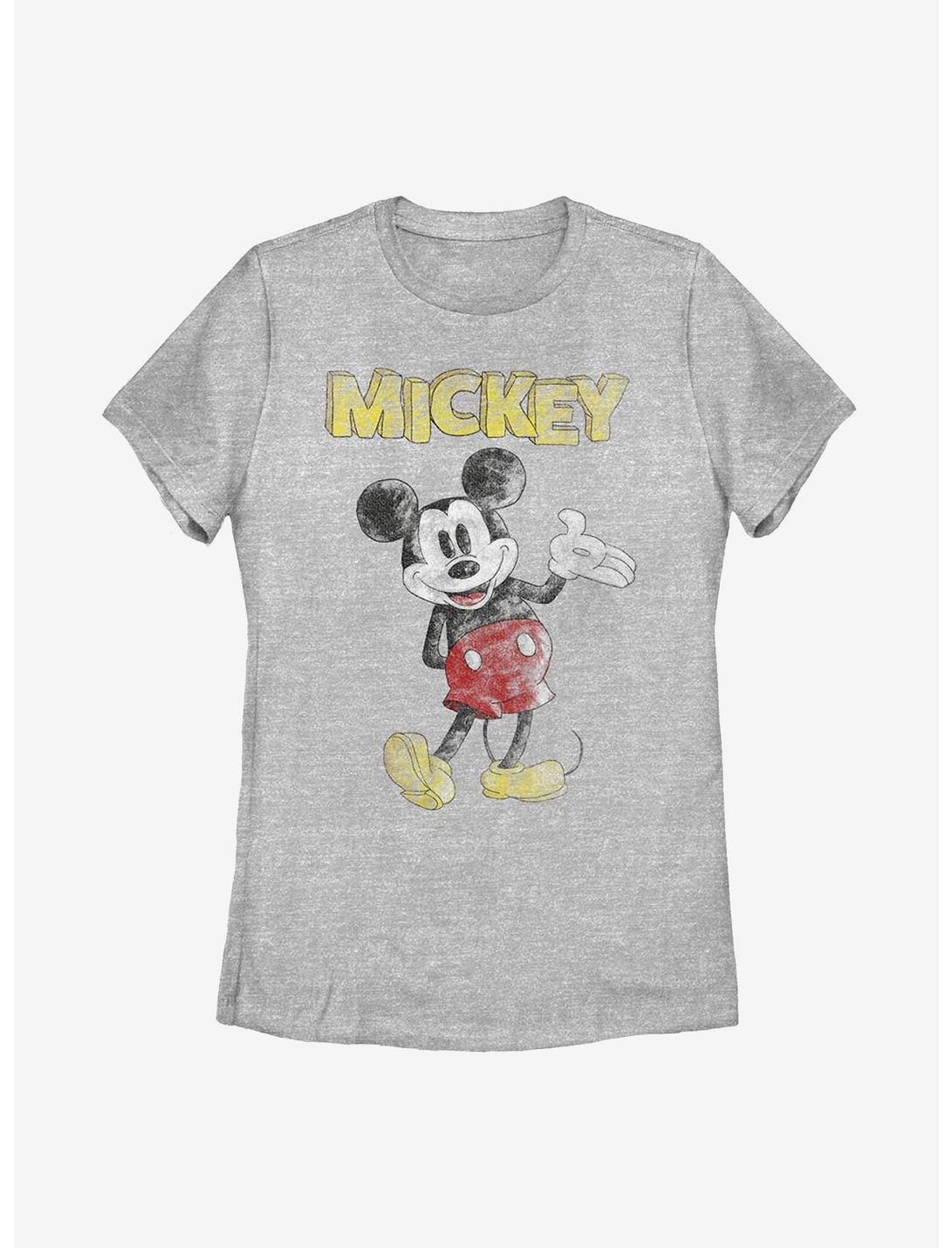 Disney Mickey Mouse Sketchy Mickey Womens T-Shirt, ATH HTR, hi-res