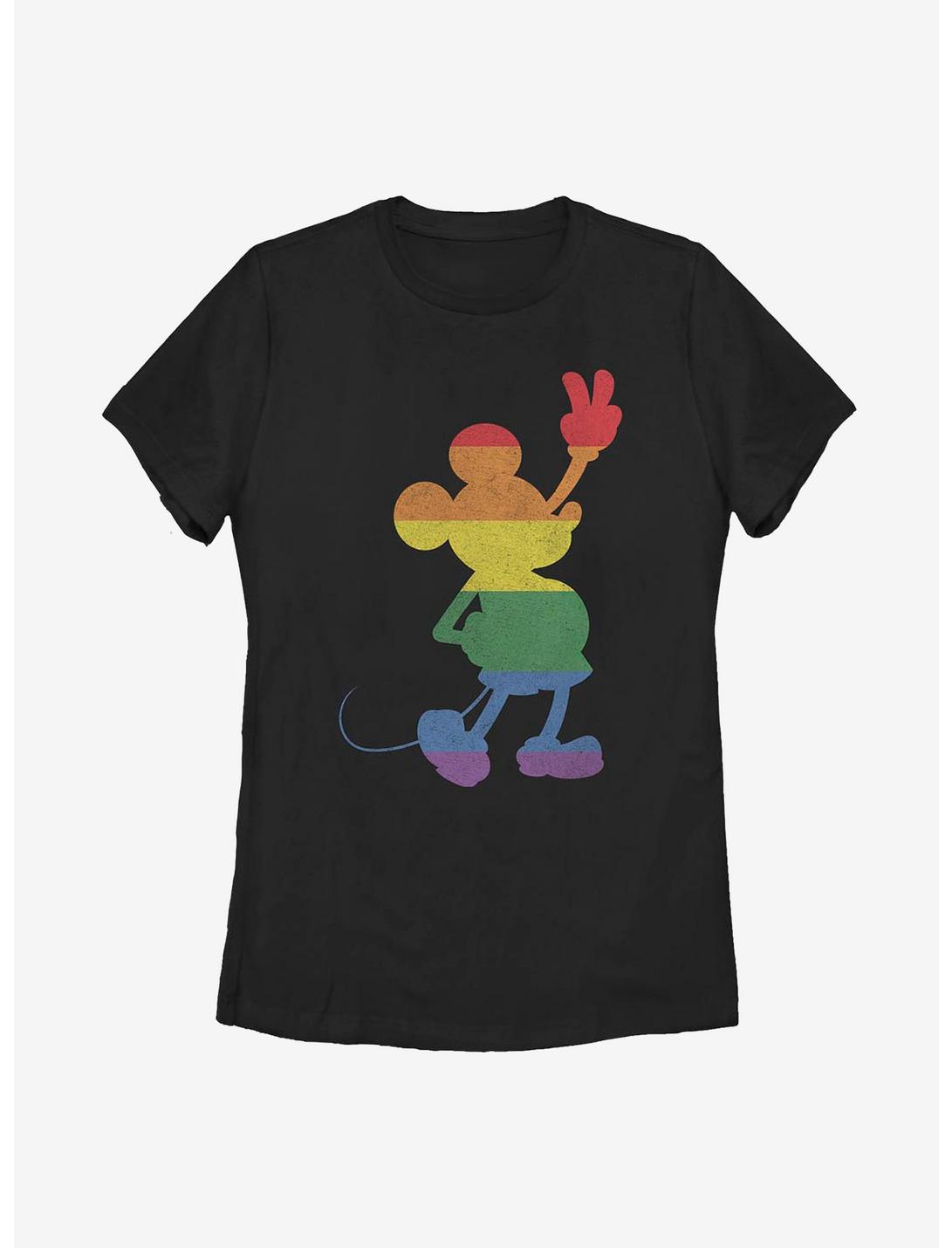 Disney Mickey Mouse Love Is Love Pride Womens T-Shirt, BLACK, hi-res