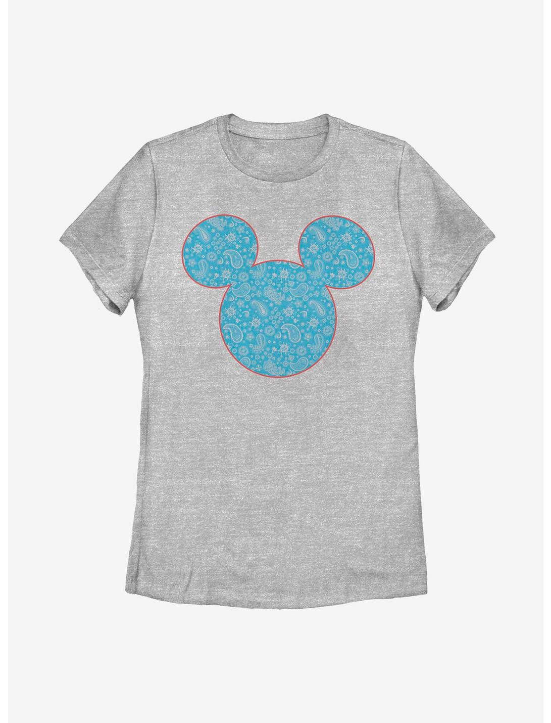 Disney Mickey Mouse Americana Paisley Womens T-Shirt, ATH HTR, hi-res