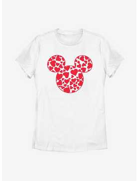 Disney Mickey Mouse Hearts Fill Womens T-Shirt, , hi-res