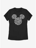 Disney Mickey Mouse Icons Fill Womens T-Shirt, BLACK, hi-res