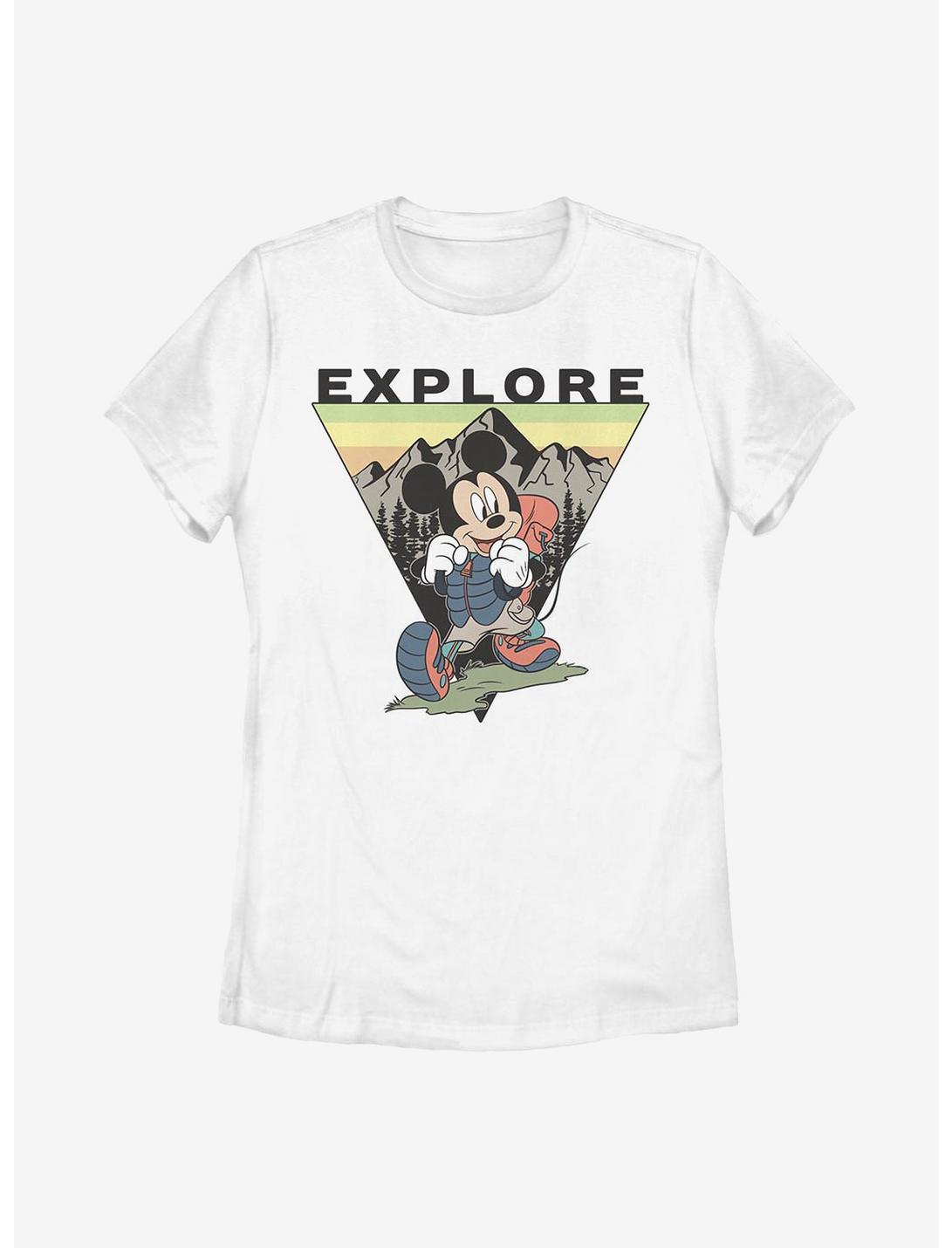 Disney Mickey Mouse Explore Mickey Travel Womens T-Shirt, WHITE, hi-res