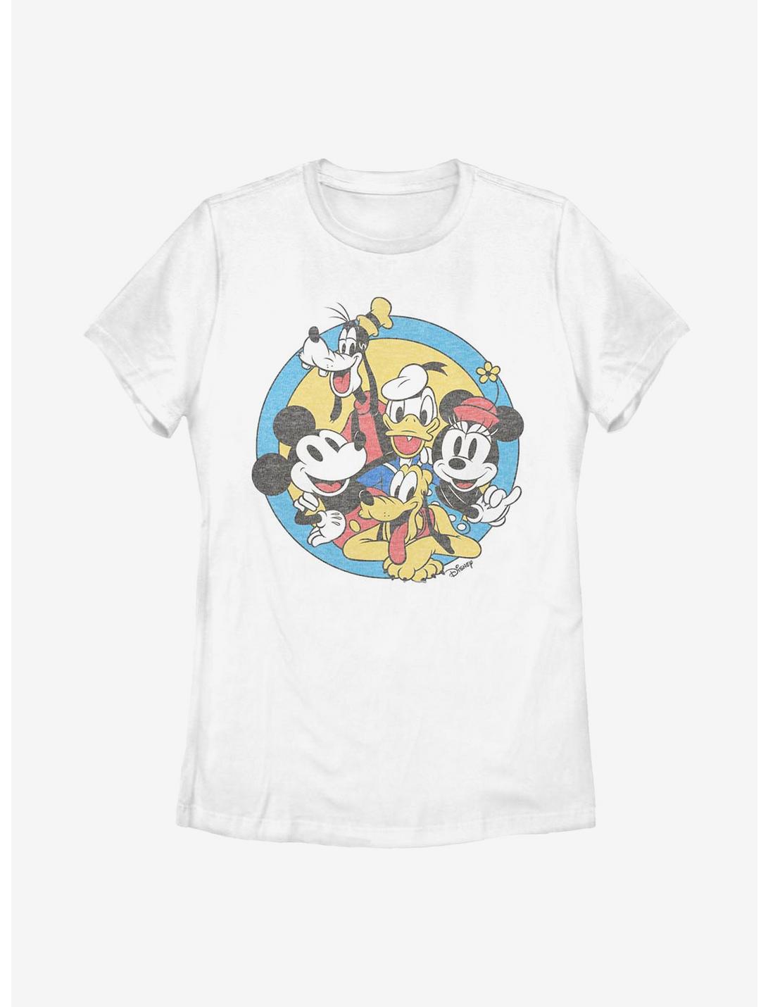 Disney Mickey Mouse Fab Five Friends Womens T-Shirt, WHITE, hi-res