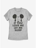 Disney Mickey Mouse Let Me Sleep Womens T-Shirt, ATH HTR, hi-res