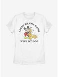 Disney Mickey Mouse Dog Lover Womens T-Shirt, WHITE, hi-res