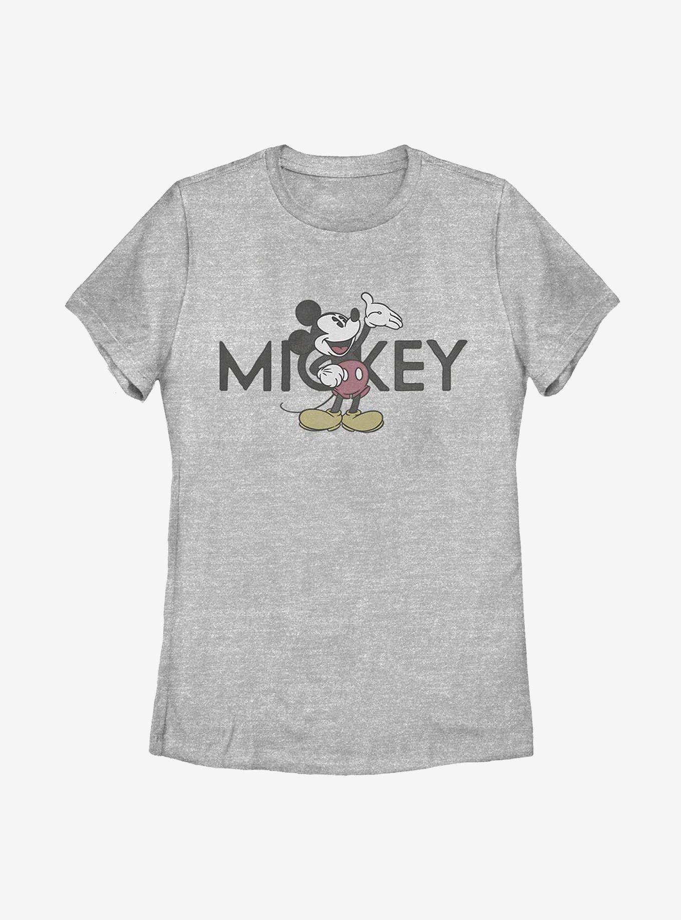 Disney Mickey Mouse Vintage Mickey Womens T-Shirt, ATH HTR, hi-res