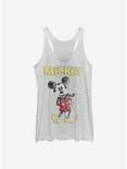 Disney Mickey Mouse Sketchy Mickey Womens Tank Top, WHITE HTR, hi-res