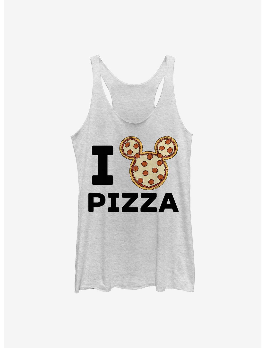 Disney Mickey Mouse Pizza Womens Tank Top, WHITE HTR, hi-res