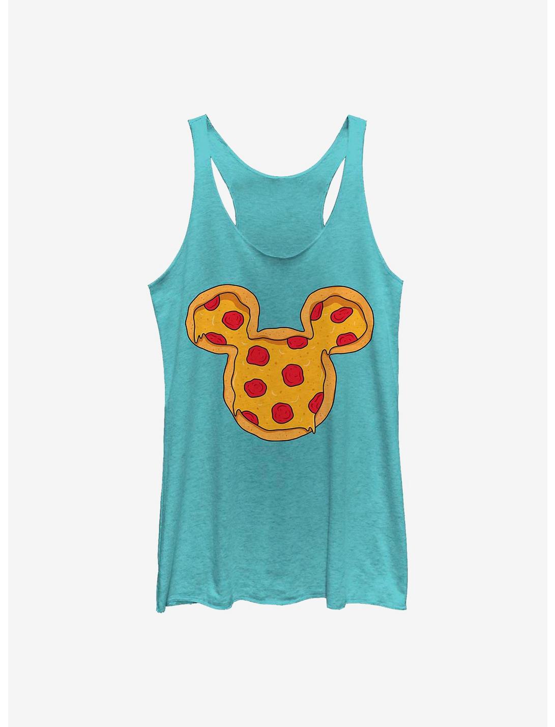 Disney Mickey Mouse Pizza Ears Womens Tank Top, TAHI BLUE, hi-res