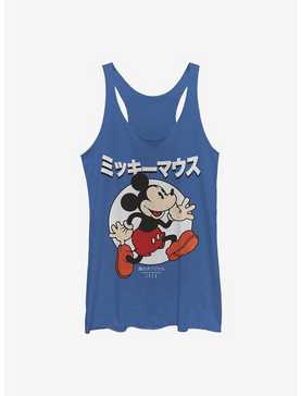 Disney Mickey Mouse Japanese Text Womens Tank Top, , hi-res