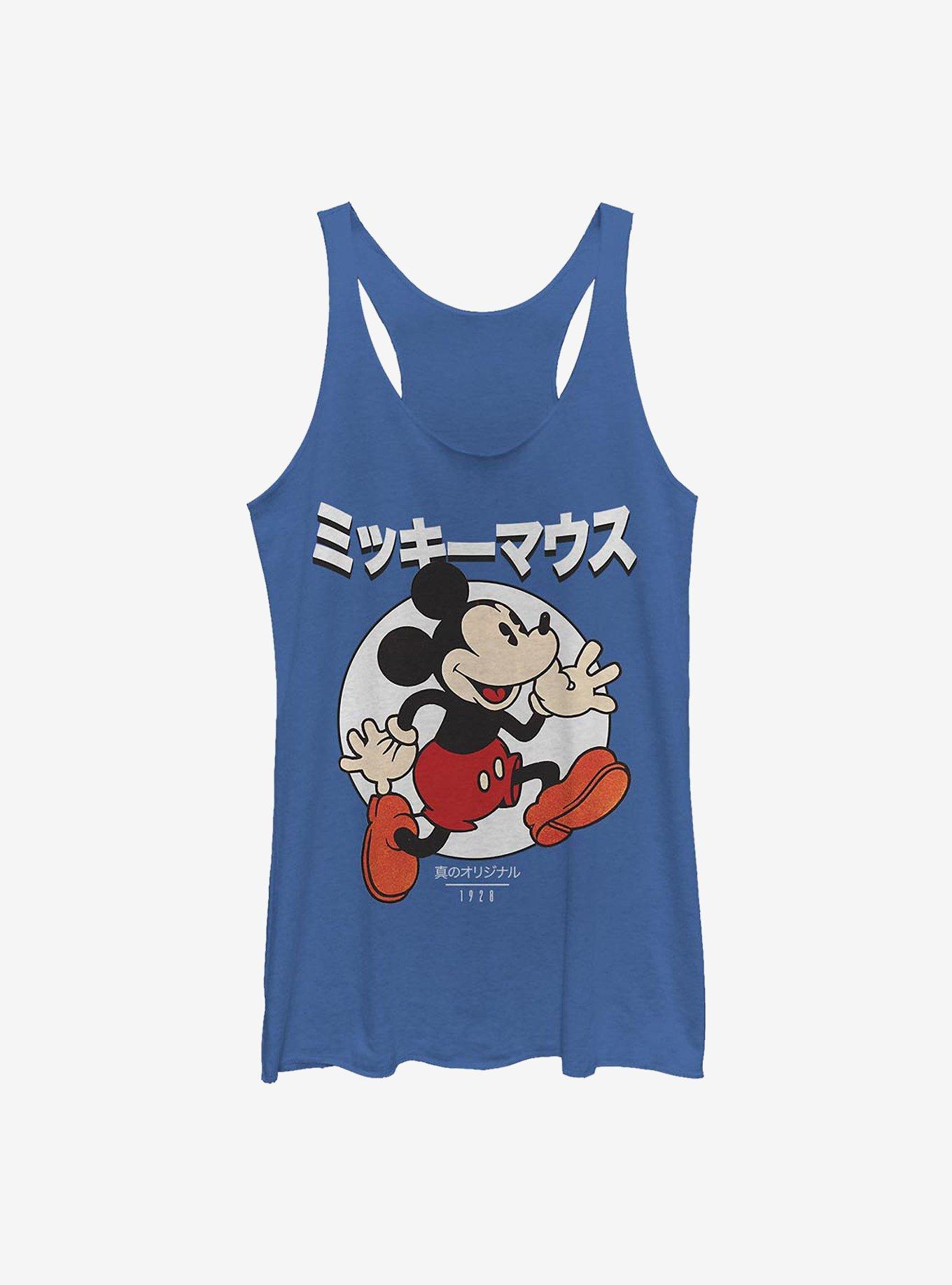Disney Mickey Mouse Japanese Text Womens Tank Top, , hi-res