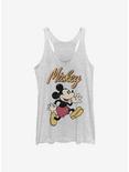 Disney Mickey Mouse Vintage Mickey Womens Tank Top, WHITE HTR, hi-res