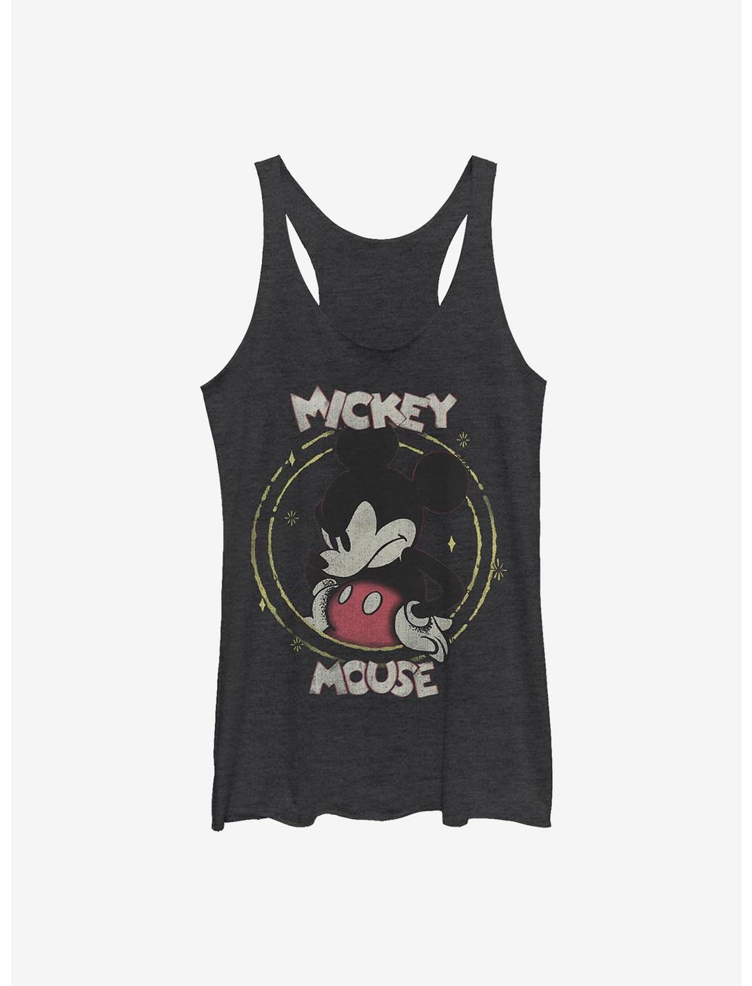 Disney Mickey Mouse Gritty Mickey Womens Tank Top, BLK HTR, hi-res