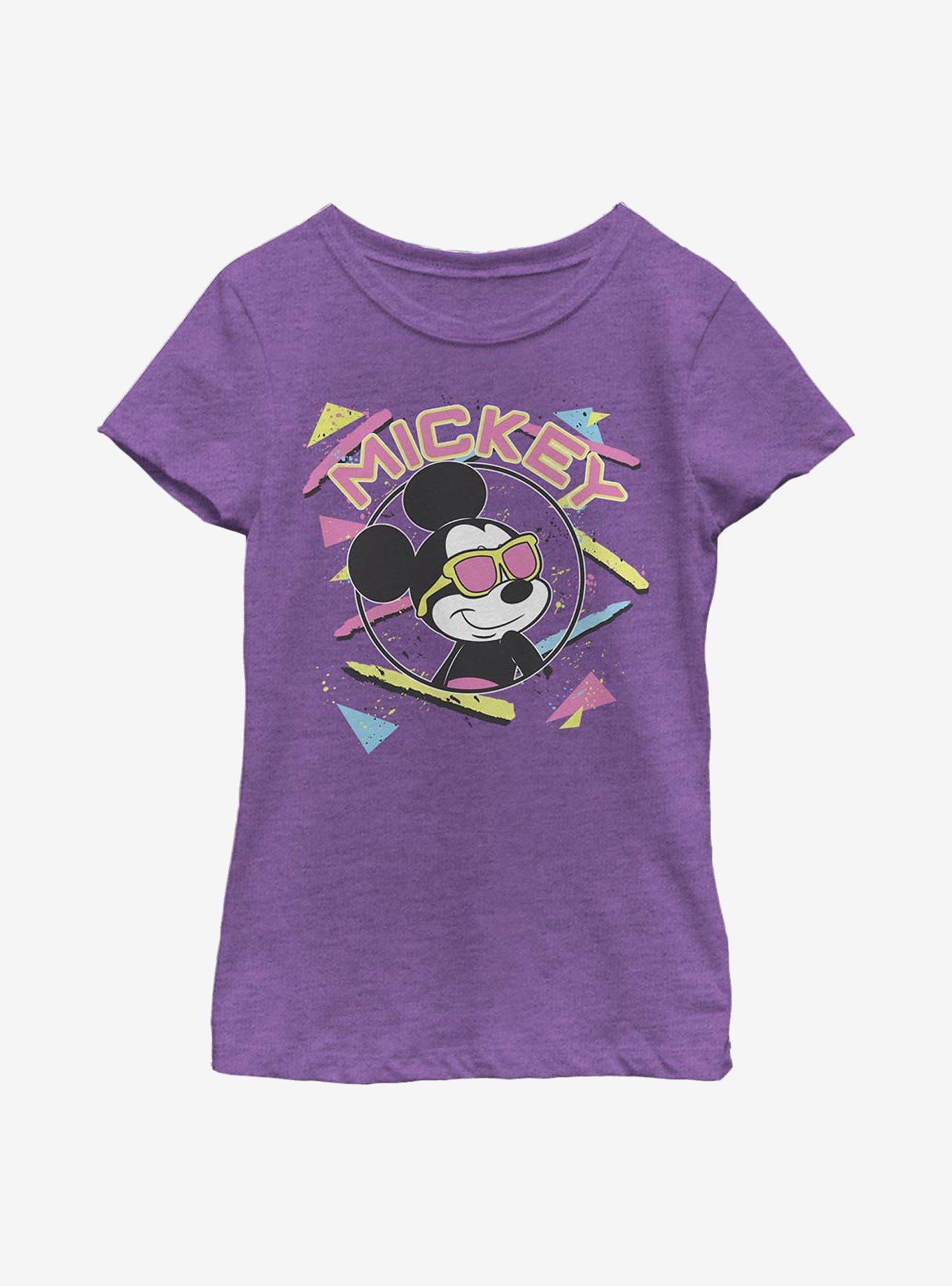 Disney Mickey Mouse 90's Mickey Youth Girls T-Shirt, PURPLE BERRY, hi-res