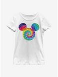 Disney Mickey Mouse Tie Dye Fill Youth Girls T-Shirt, WHITE, hi-res