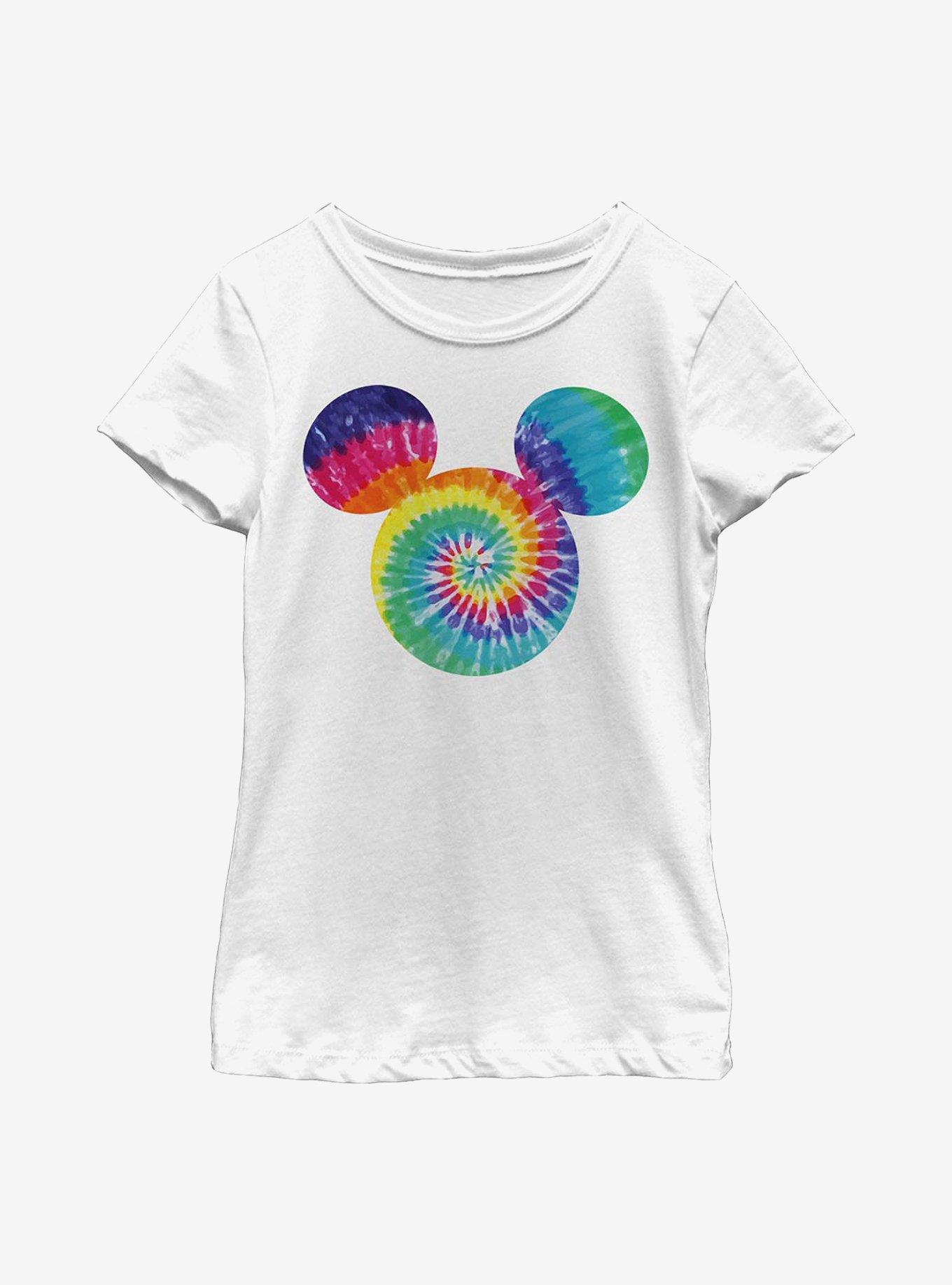 Disney Mickey Mouse Tie Dye Fill Youth Girls T-Shirt, , hi-res