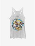 Disney Mickey Mouse Fab Five Friends Womens Tank Top, WHITE HTR, hi-res