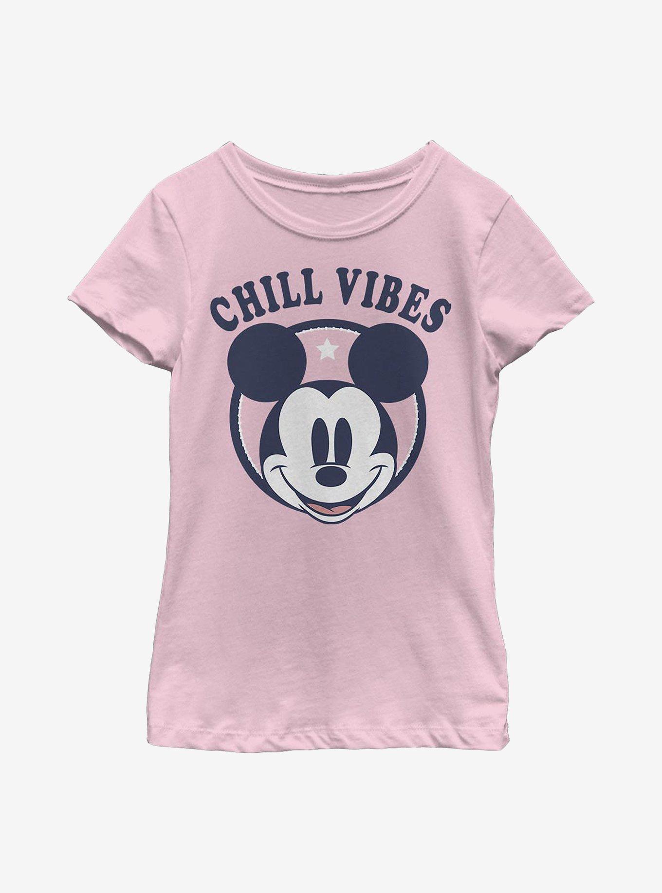 Disney Mickey Mouse Chill Vibes Youth Girls T-Shirt, , hi-res