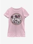Disney Mickey Mouse Retro Mickey Minnie Youth Girls T-Shirt, PINK, hi-res
