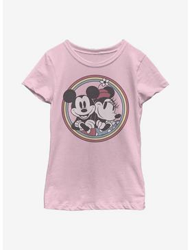 Plus Size Disney Mickey Mouse Retro Mickey Minnie Youth Girls T-Shirt, , hi-res
