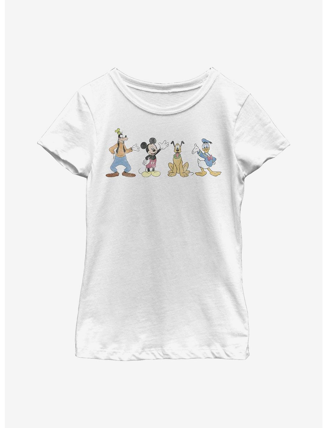 Disney Mickey Mouse Disney Groupie Youth Girls T-Shirt, WHITE, hi-res