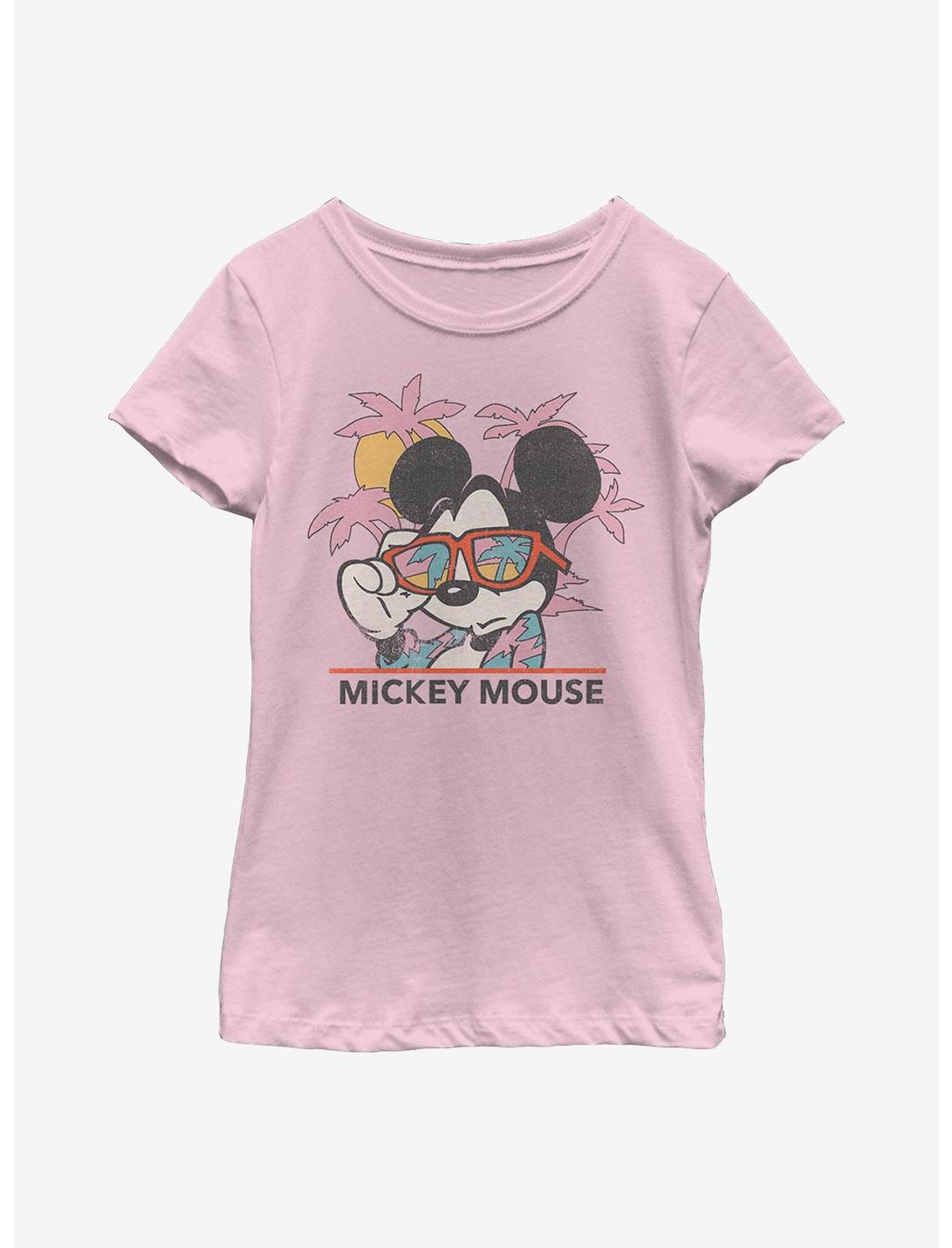 Disney Mickey Mouse Beach Youth Girls T-Shirt, PINK, hi-res