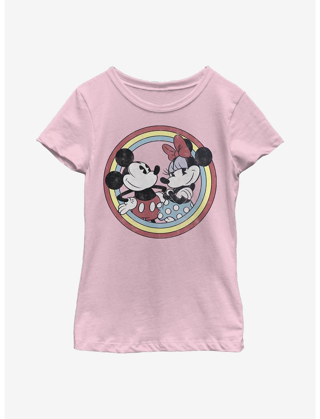 Disney Mickey Mouse Minnie Circle Youth Girls T-Shirt, PINK, hi-res