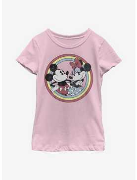 Disney Mickey Mouse Minnie Circle Youth Girls T-Shirt, , hi-res