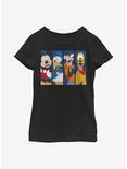 Disney Mickey Mouse Bro Time Youth Girls T-Shirt, BLACK, hi-res