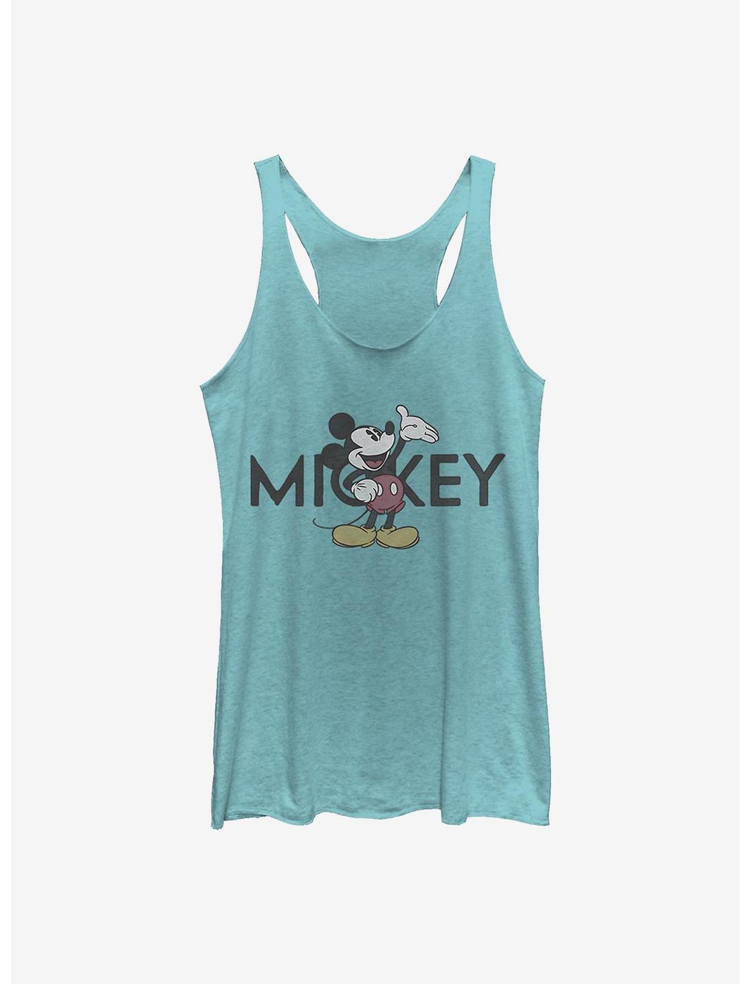 Disney Mickey Mouse Vintage Mickey Womens Tank Top, TAHI BLUE, hi-res