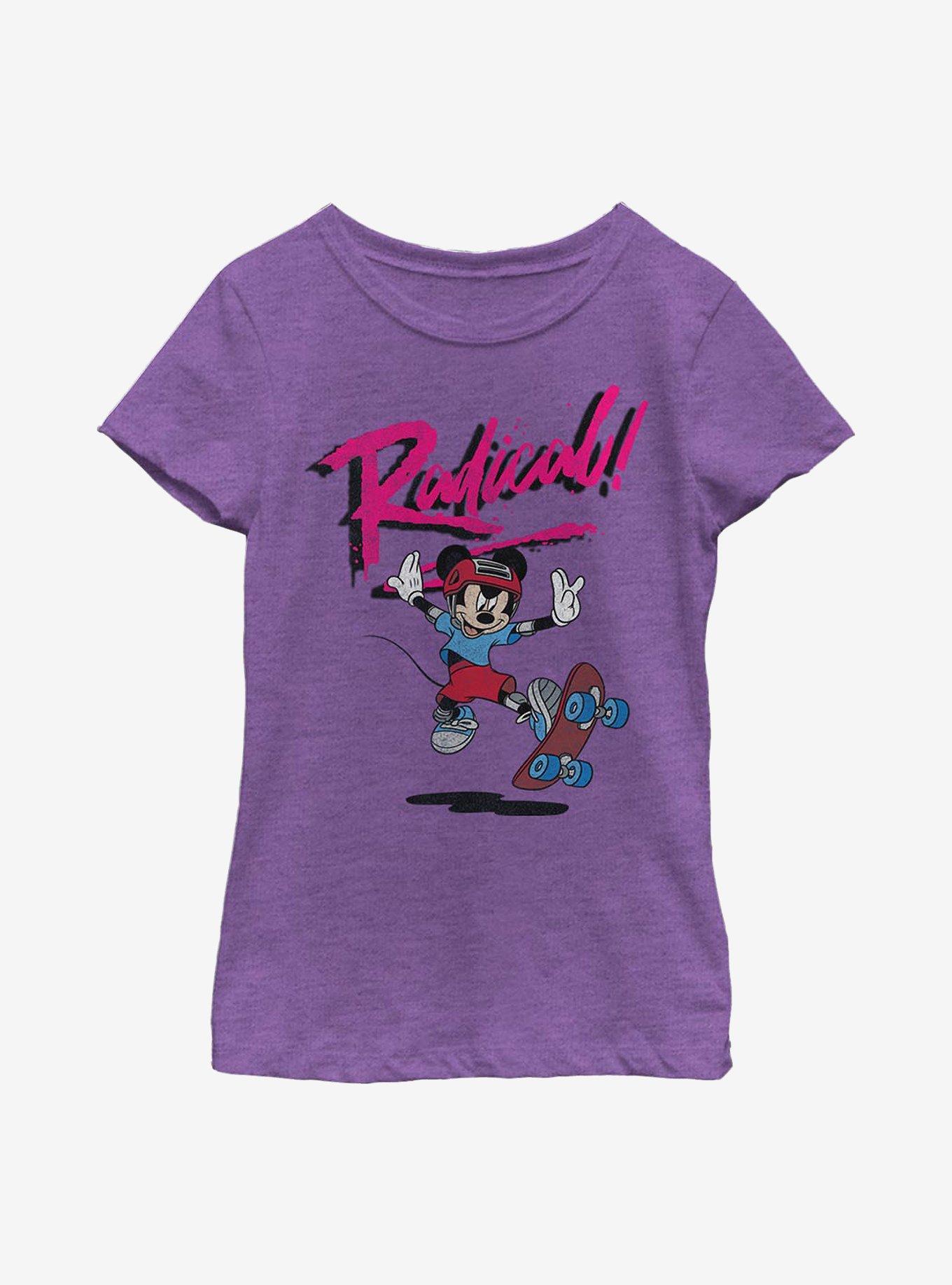 Disney Mickey Mouse Rad Mickey Youth Girls T-Shirt, PURPLE BERRY, hi-res