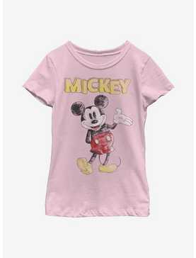 Disney Mickey Mouse Sketchy Mickey Youth Girls T-Shirt, , hi-res