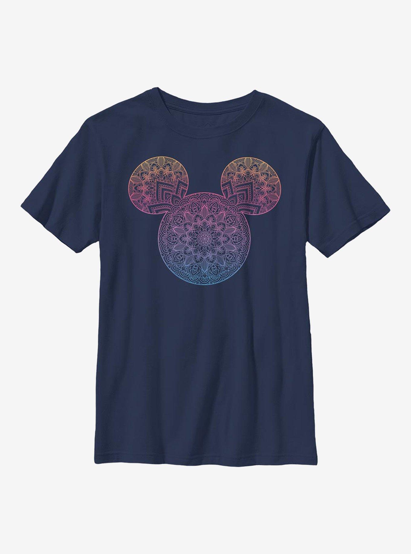 Disney Mickey Mouse Mandala Fill Youth T-Shirt, , hi-res