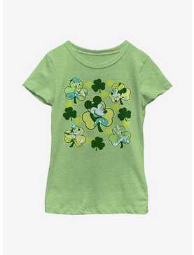 Disney Mickey Mouse Friends Clovers Youth Girls T-Shirt, , hi-res