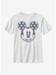 Disney Mickey Mouse Star Ears Youth T-Shirt, WHITE, hi-res