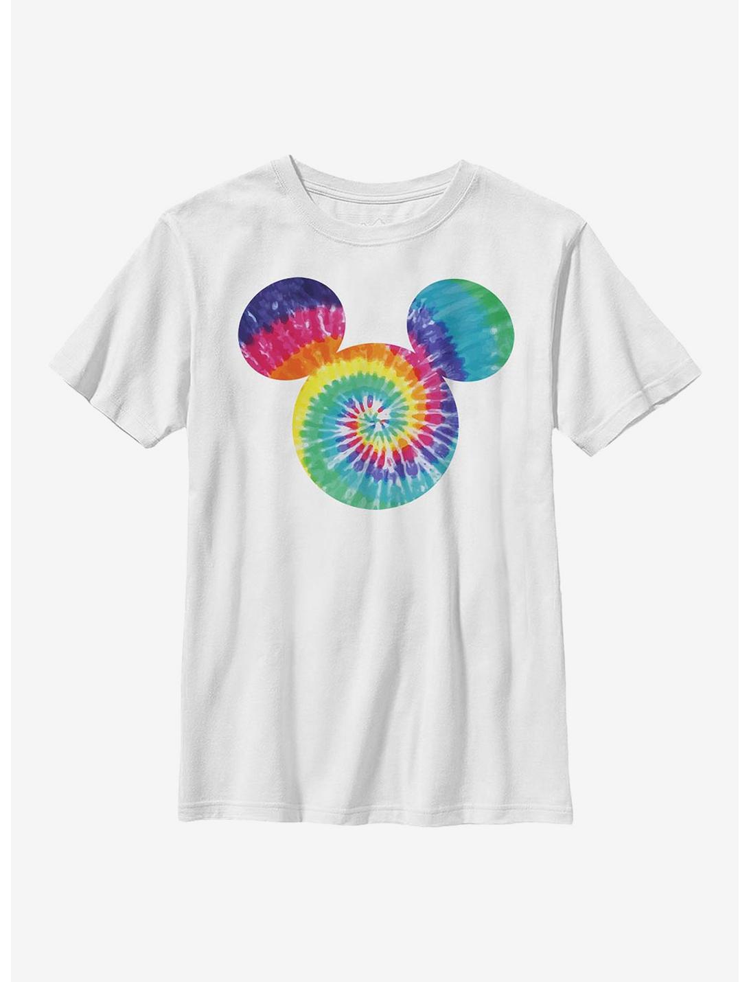 Disney Mickey Mouse Tie Dye Fill Youth T-Shirt, WHITE, hi-res