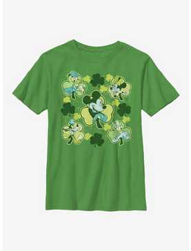 Disney Mickey Mouse Friends Clovers Youth T-Shirt, , hi-res