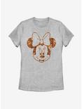 Disney Minnie Mouse Fall Floral Plaid Minnie Womens T-Shirt, ATH HTR, hi-res